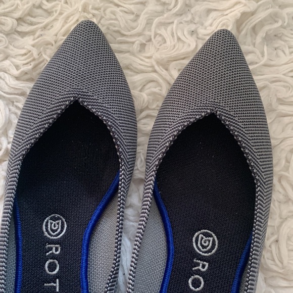 Rothy’s The Point Grey Heathered Pointed Toe Flats, size 8 - Picture 6 of 6